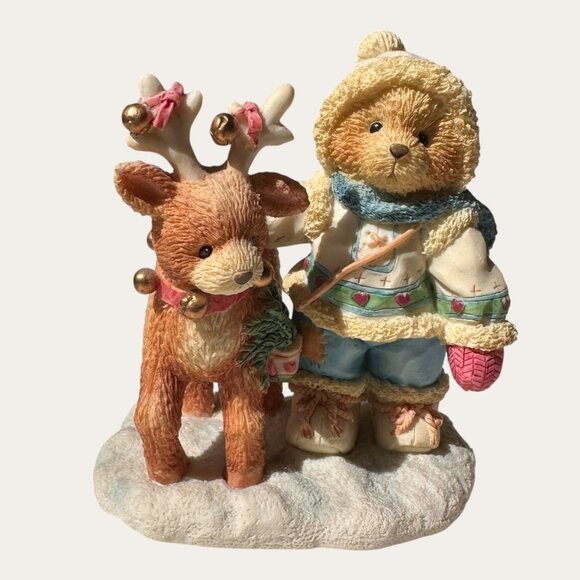 Cherished Teddies NIles "Near And Deer For Christmas" Figurine By Priscilla Hill - Picture 1 of 11